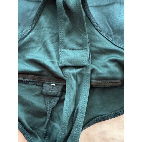 Guess Satin Sexy Green Sleeveless Bodysuit Corset NWOT - Picture 4 of 7